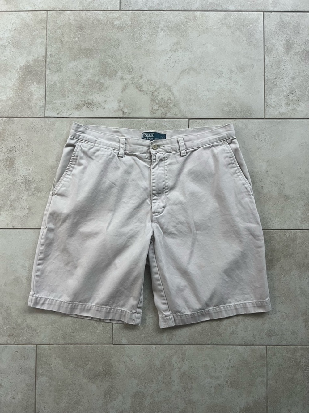 Polo Ralph Lauren Prospect Short Chino Men’s Size 34 Khaki Stone Flat Front